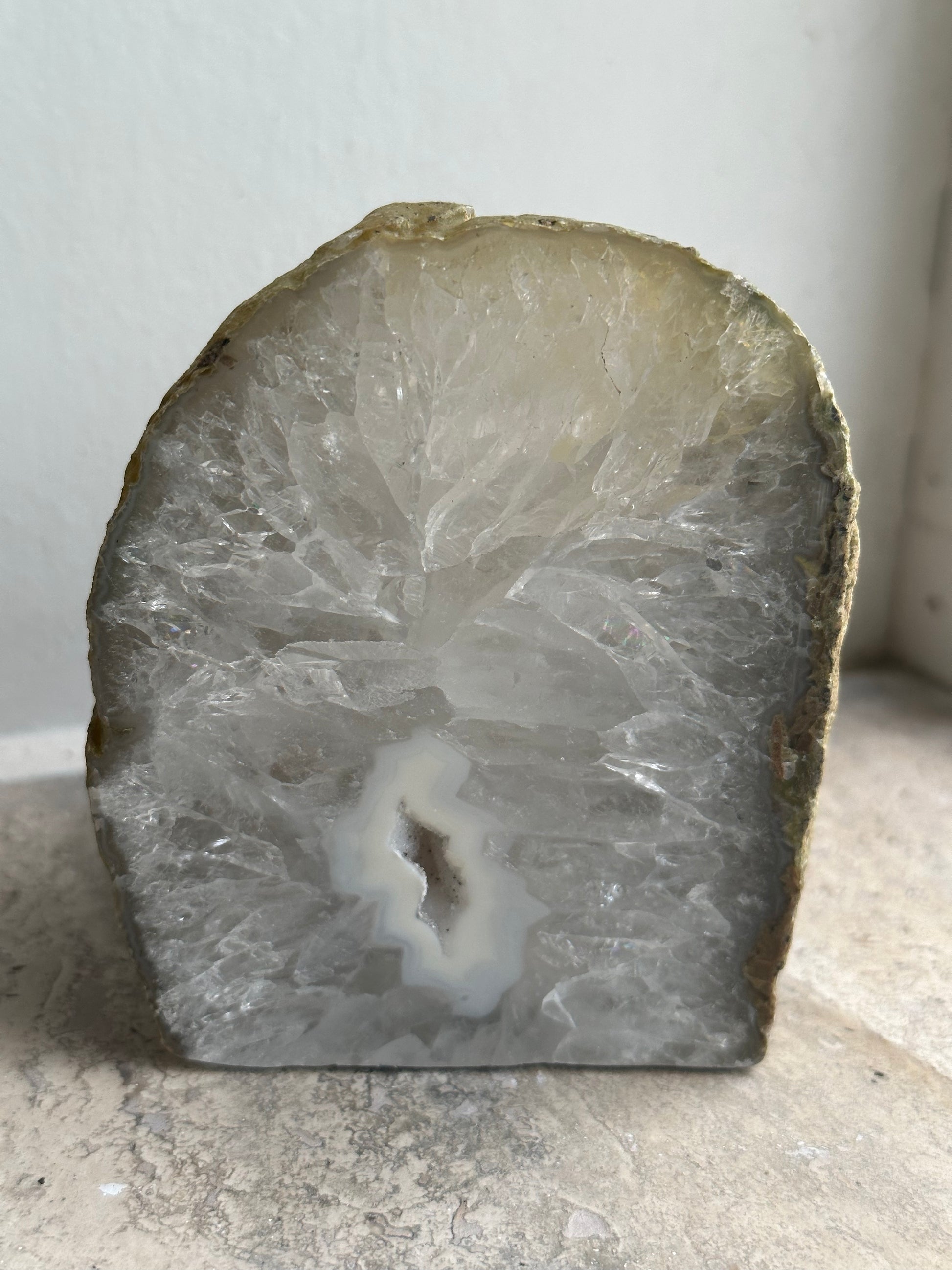 RaVa Home waxinelichthouder agaat geode