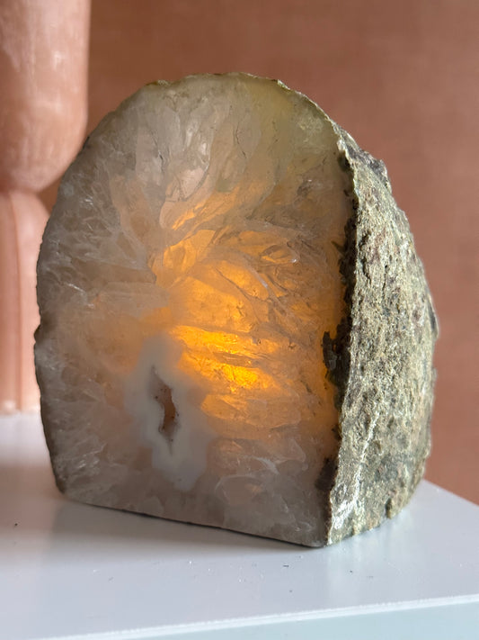 RaVa Home waxinelichthouder agaat geode