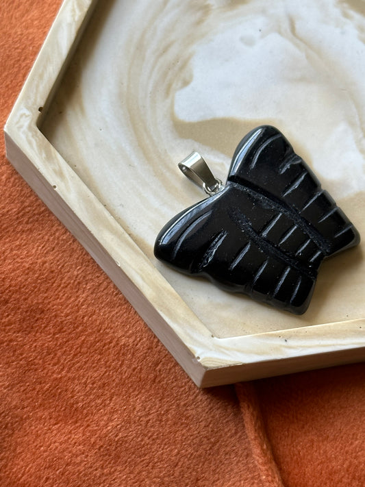 Obsidiaan vlinder hanger
