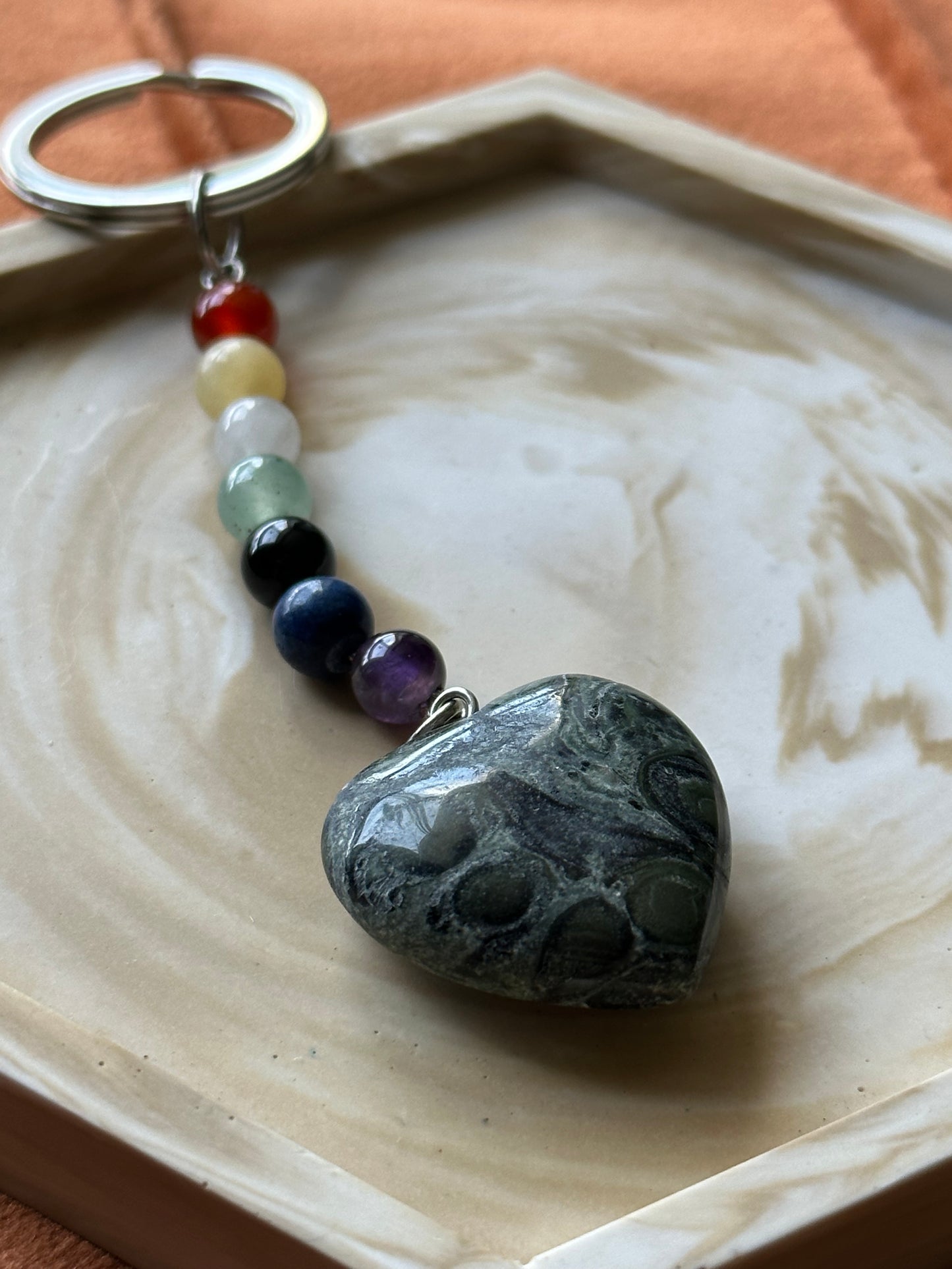 Sleutelhanger Kababa Jaspis chakra