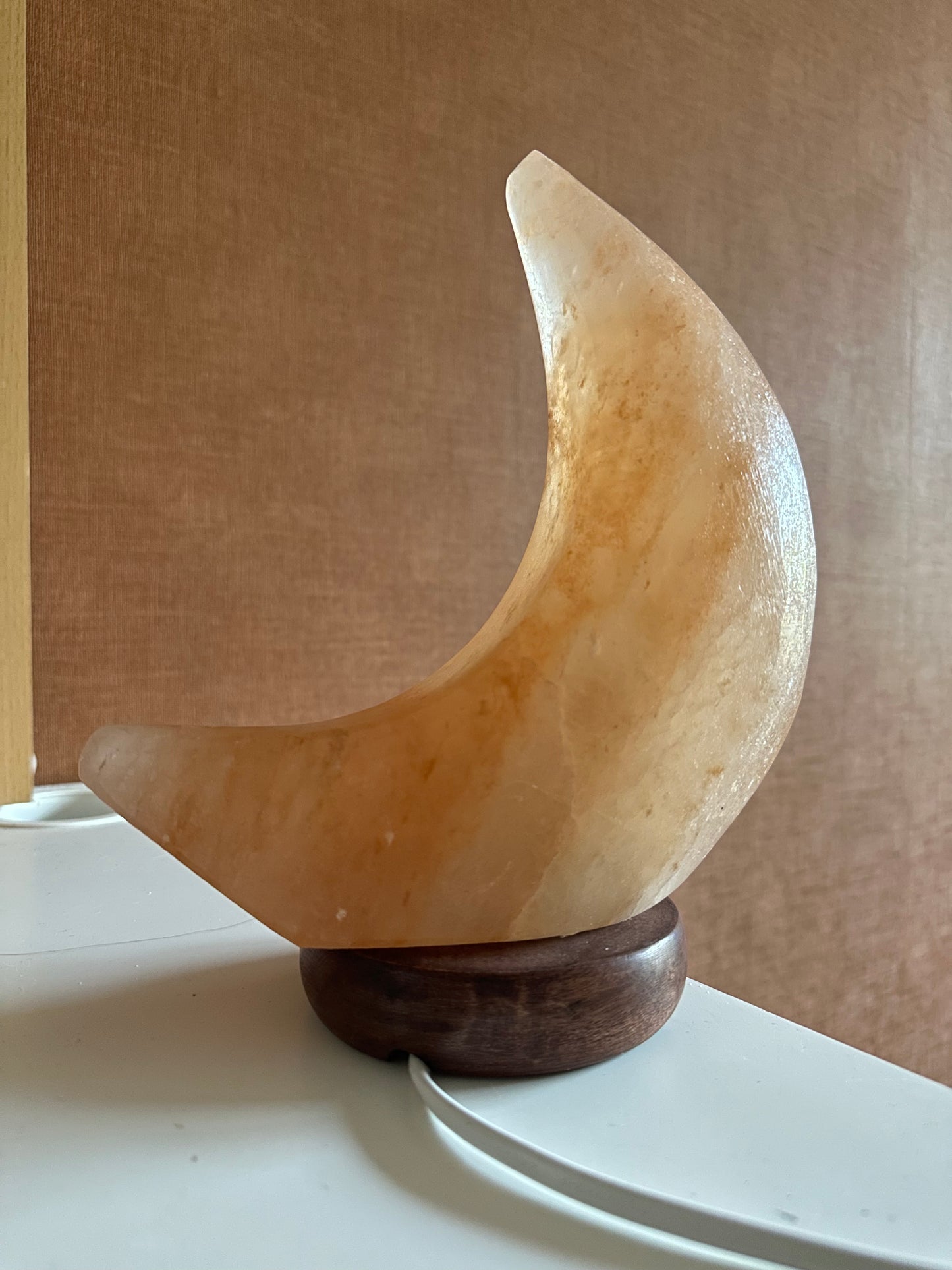 RaVa Home zoutlamp maan oranje