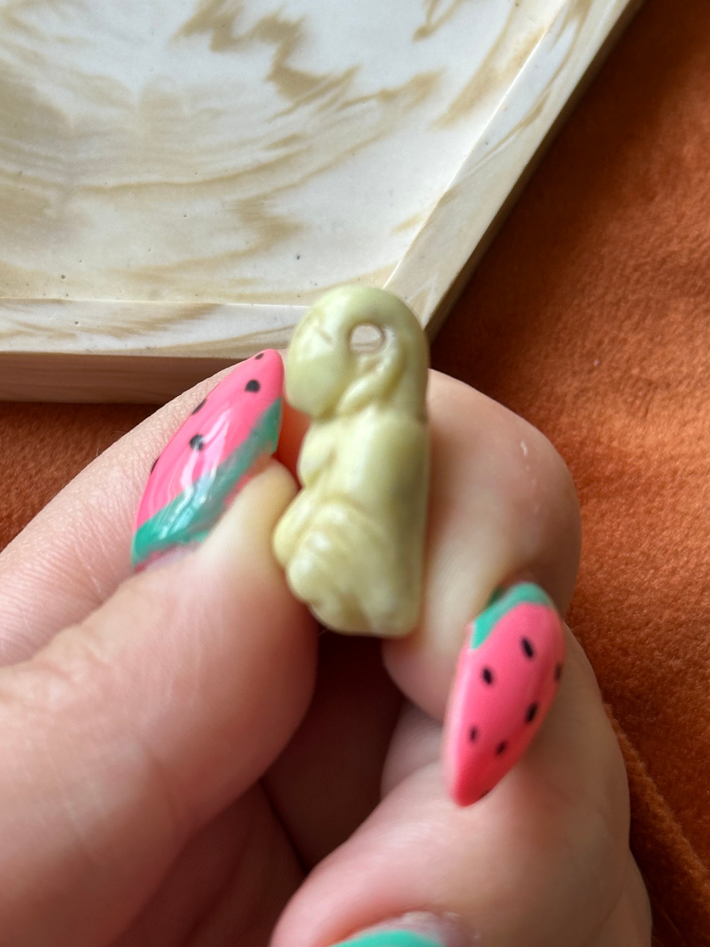 Doorboorde Lemon kwarts Happy Buddha hanger