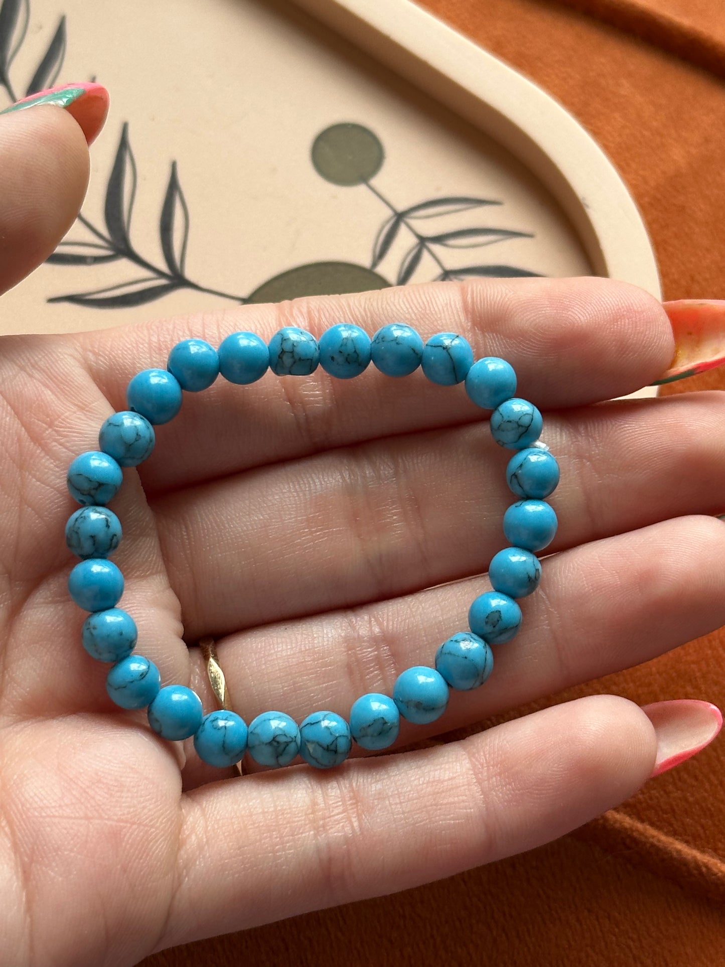 Armband Blauwe Howliet (Kindermaat)