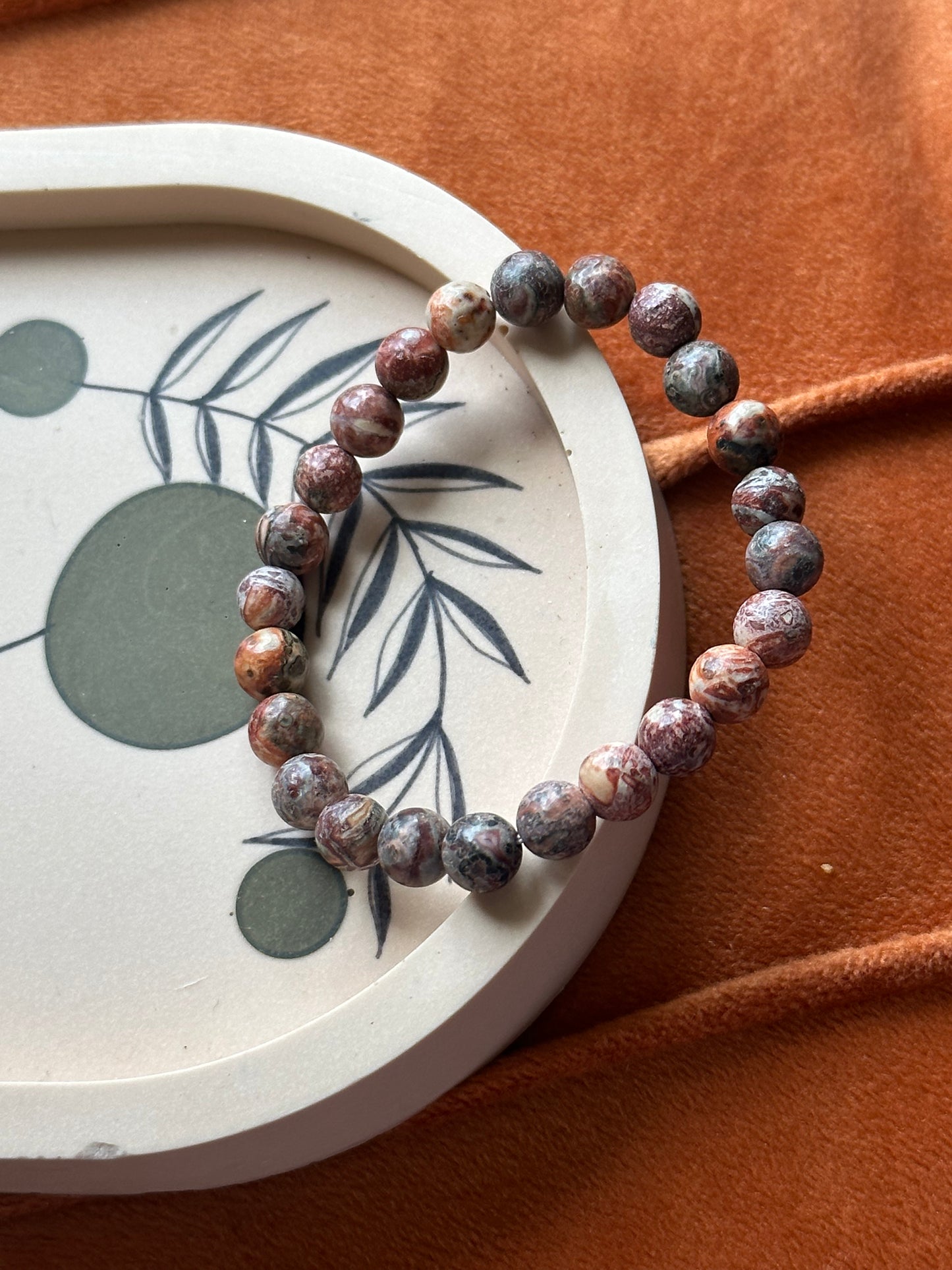 Armband Luipaard Jaspis (Kindermaat)