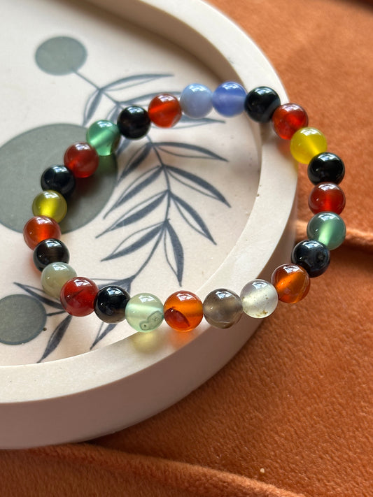 Armband Verschillende stenen (Kindermaat)