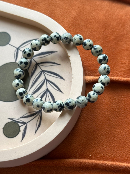 Armband Dalmatiër Jaspis (Kindermaat)