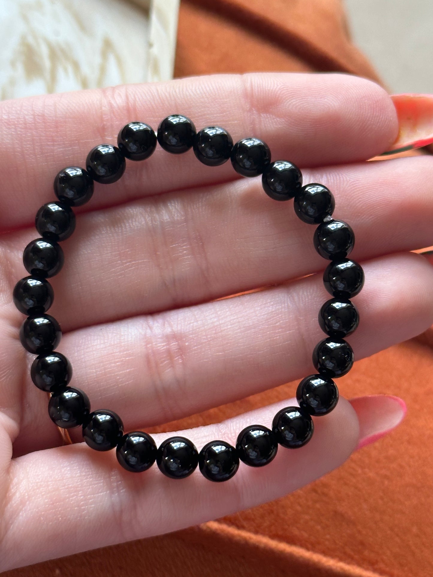 Armband Obsidiaan (Kindermaat)