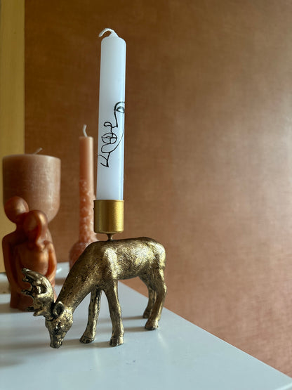 RaVa Home kandelaar rendier goud