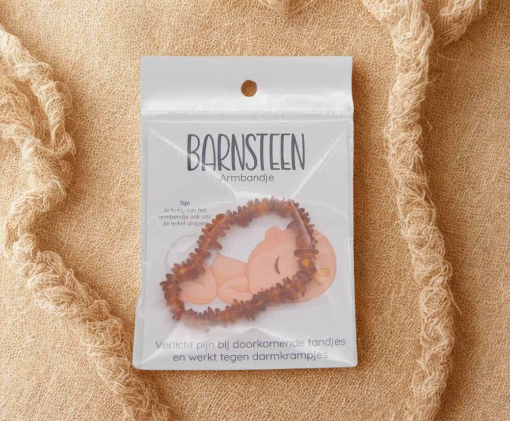 Kraamcadeau barnsteen armbandje voor baby