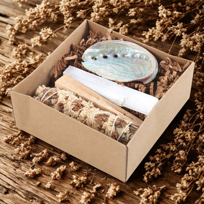 Complete smudge kit voor energetische reiniging en ontspanning in huis