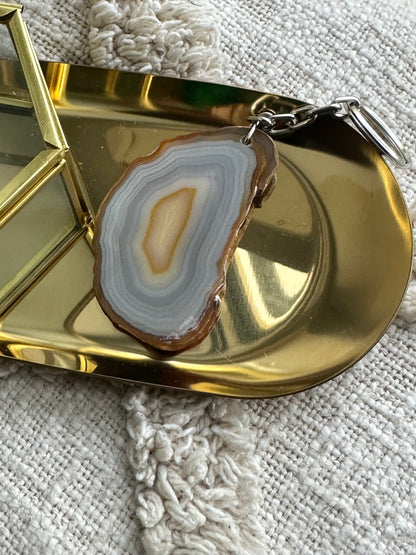 RaVa Home Agaatschijf sleutelhanger