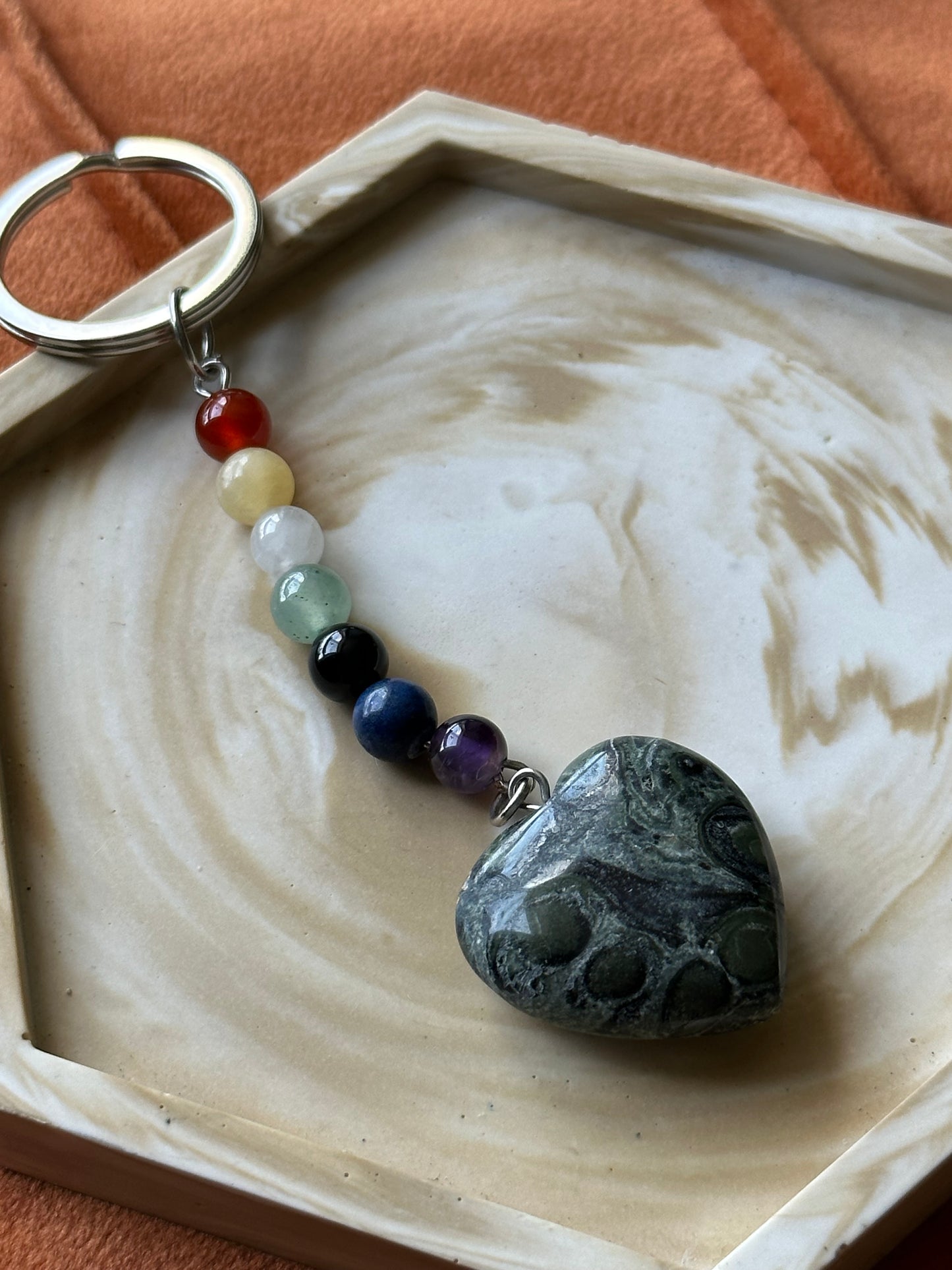 Sleutelhanger Kababa Jaspis chakra