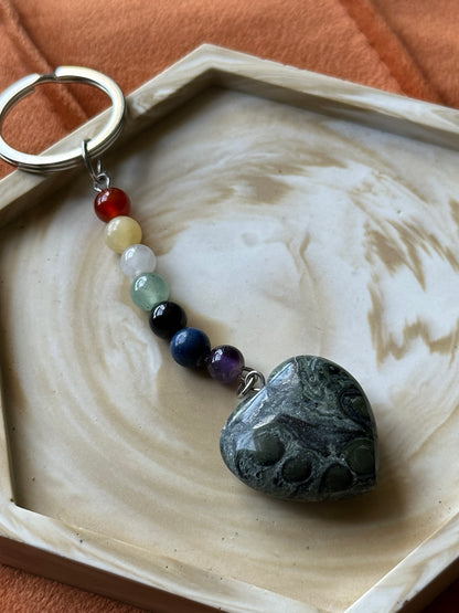 Sleutelhanger Kababa Jaspis chakra