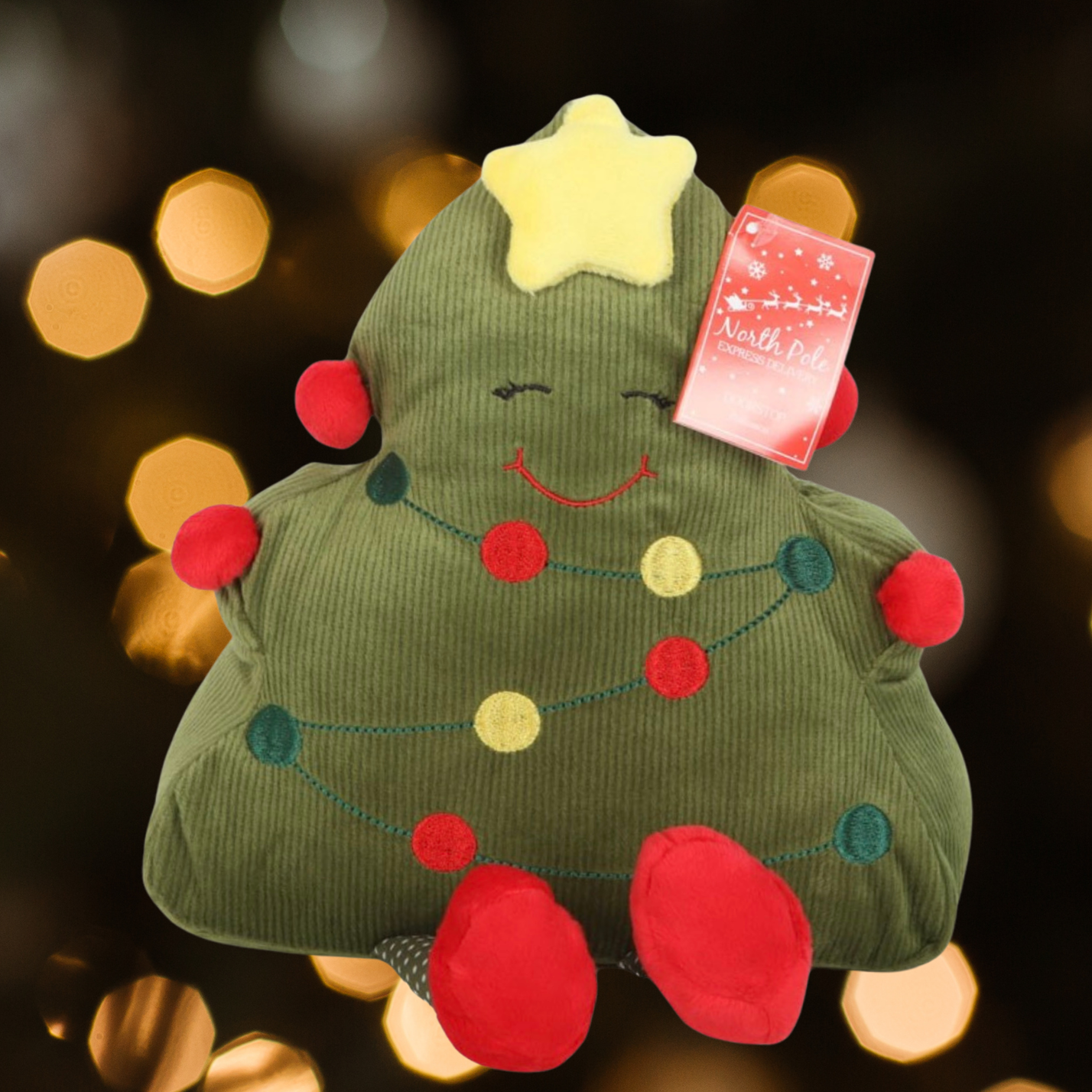 Schattige kerst deurstopper in de vorm van een kerstboom – Rava Home