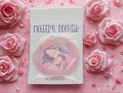 Liefdevol moeder dochter cadeau met edelsteen armbanden