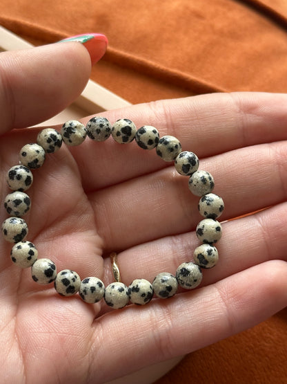 Armband Dalmatiër Jaspis (Kindermaat)