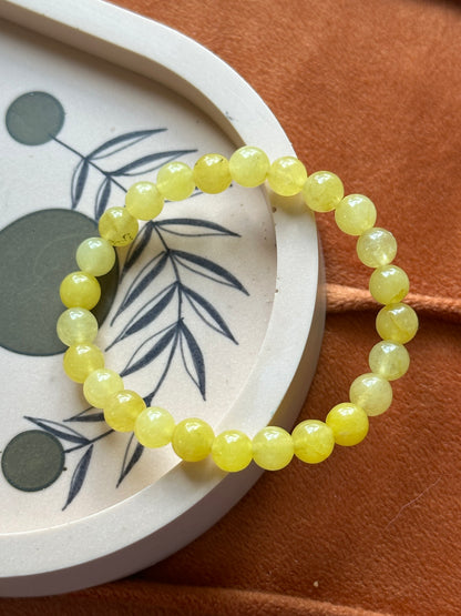 Armband Gele Calciet (Kindermaat)