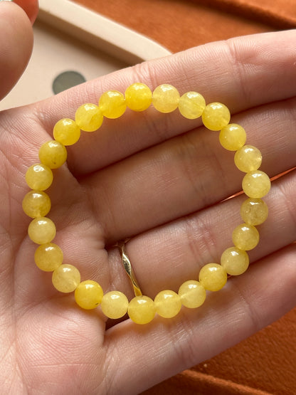 Armband Gele Calciet (Kindermaat)