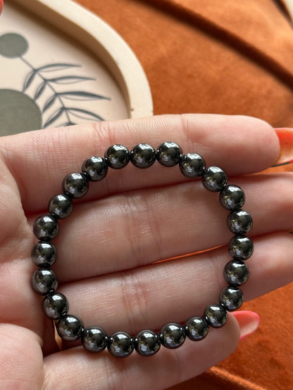 Armband Hematiet (Kindermaat)