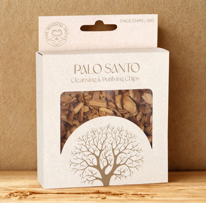 Palo Santo chips 50g voor energetische reiniging en ontspanning