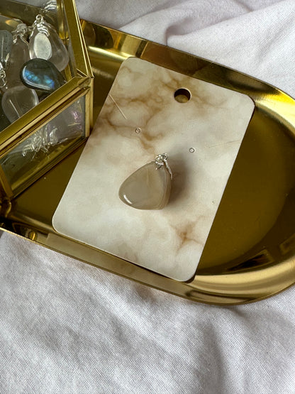 Edelstenenhanger Maansteen Nr. 5 - voor Intuïtie en Spirituele groei