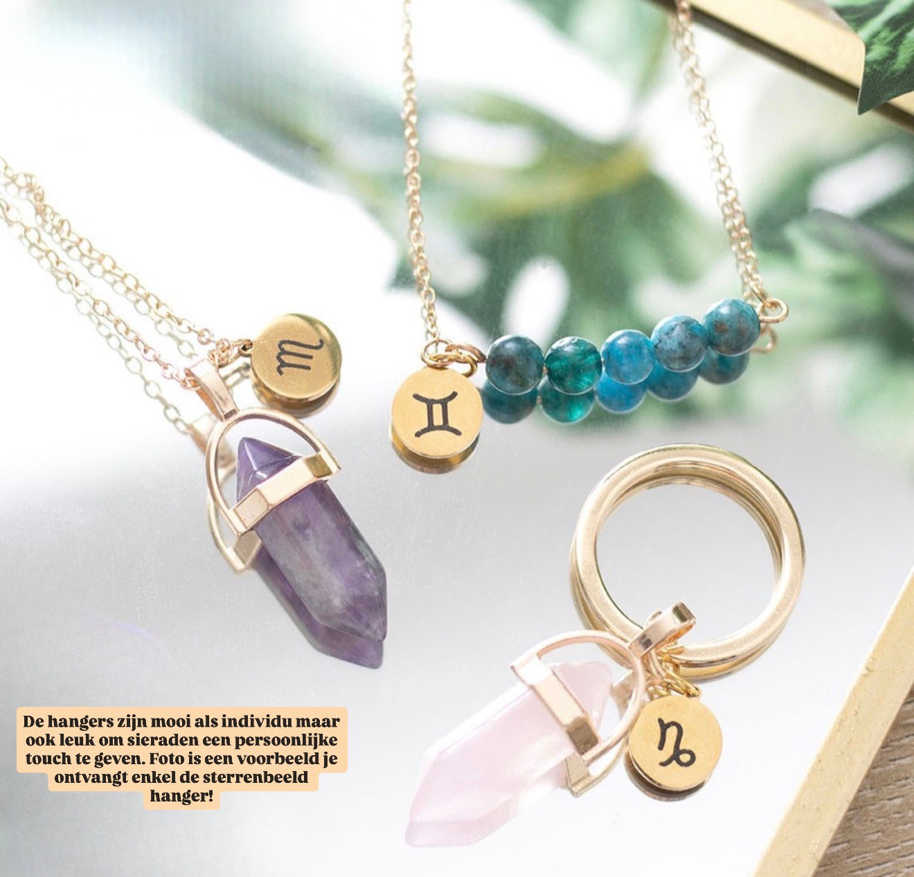 Sterrenbeeld bedeltje voor armband, ketting of sleutelhanger