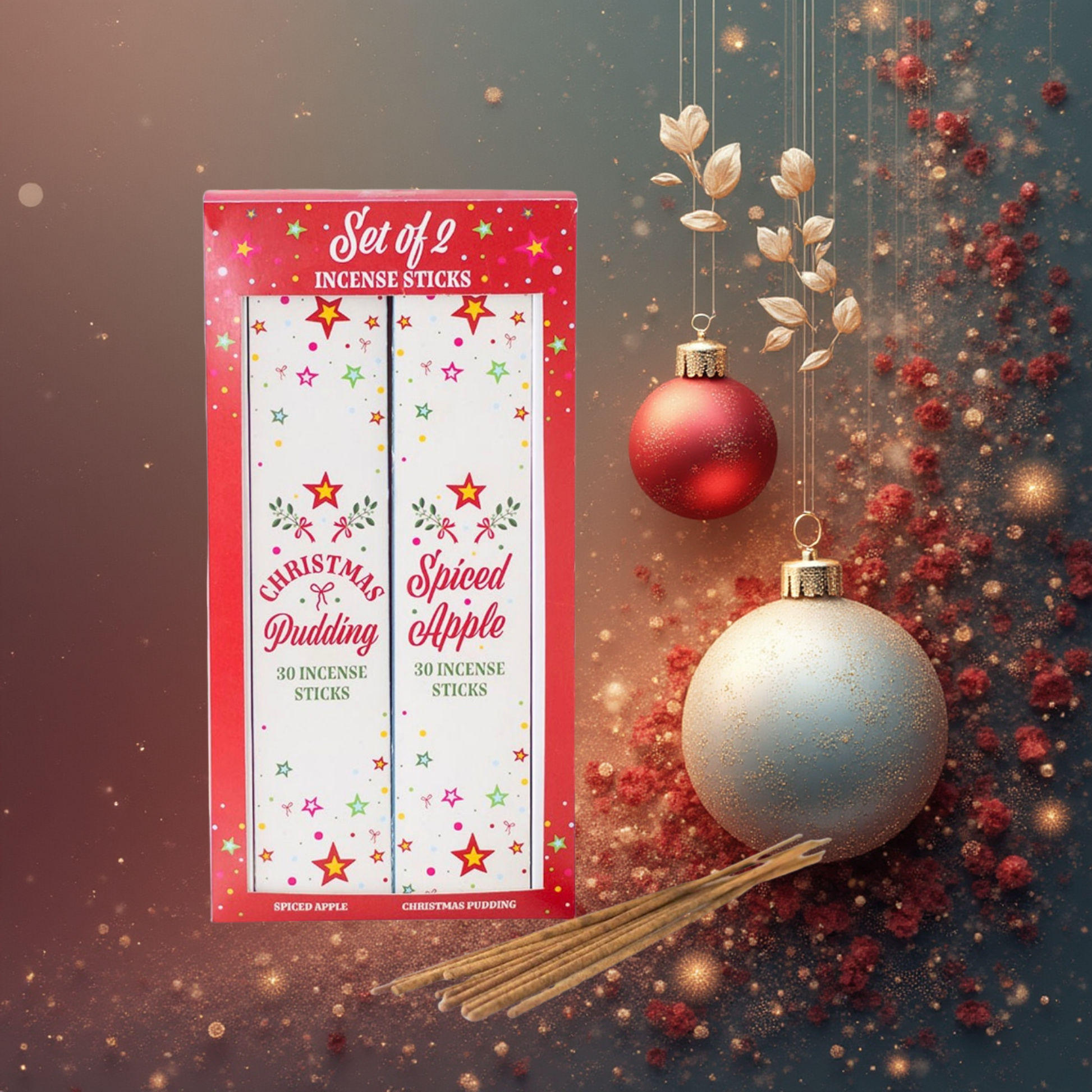 Geurende wierookstokjes in feestelijke kerstverpakking – Rava Home